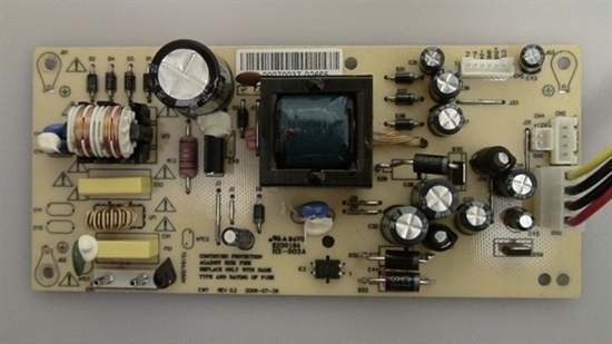 Picture of E230194,16-09070006-00648, HX-003A, 2009-07-28, 16-09070037-02685, LCD40VXF60BD, VIORE 40 LCD TV SUB POWER SUPPLY