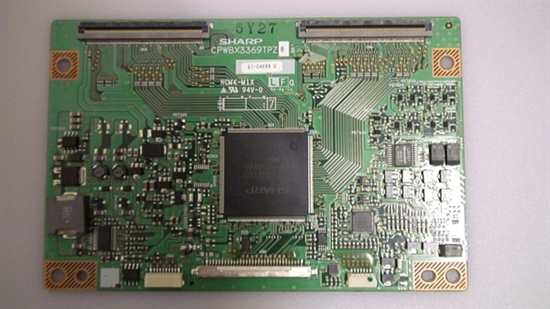 Picture of CPWBX3369TPZ, CPWBX3369TPZBA, 61-04699U, NCMK-M1X, LC-37D6U, LC-37D4U, LC-37D4UJ, LC-37DB5U, SHARP 37 LCD TV TCON BOARD