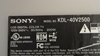 Picture of A1196571A, A-1196-571-A, 1-871-224-11, AV SIDE, SONY, MODEL # KDL-40V2500, TVPARTS