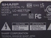 Picture of CPWBX4023TPXA,KE789,CPWBX4023TP,XE789WJ,CPWBX4023TPXQ, SHARP, MODEL # LC-46E77UN, TVPARTS