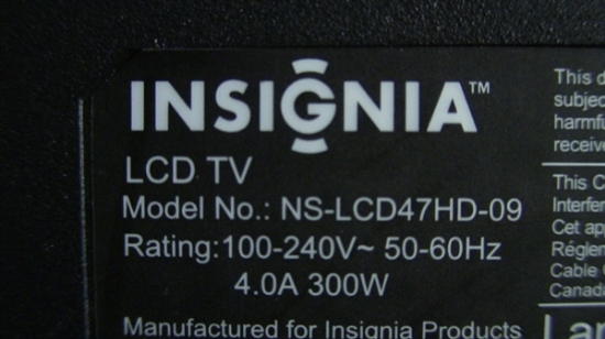 HDTV PARTS. KEPF7QAA, 715T2833 1, 715T2833-1, INSIGNIA KEY BOARD ...