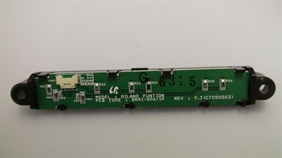 Picture of BN96-02400A, BN96-02701A, BN41-00611A, KEY PAD FUNCTION BOARD, LN-S4692D, LNS4692, LNR409D, LE40M51BX, SAMSUNG 46 LCD TV KEY PAD FUNCTION BOARD