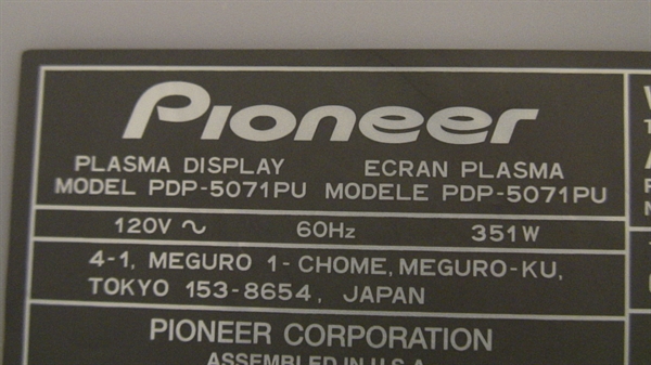Carte Sub Drive Pioneer PDP-5070PU – Réf. AWW1146 – Pour Téléviseur Plasma 50 Pouces