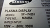Picture of BN96-00715A, BN96-00711A, SAMSUNG SPEAKER, SP-P4251 SPEAKER, HPP4261X, SP P4251, NEB, SPRL2