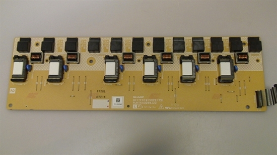 Picture of RUNTKA328WJZZ, QKITF0191S2P2(75), QKITF0191S2P2, 77-29204S, LC-52D64U, TLM5200, SHARP 52 LCD TV INVERTER BOARD