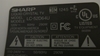 Picture of RUNTKA330WJZZ, RUNTKA330WJN1, QKITF0191S4P2(75), QKITF0191S4P2, LC-52D64U, TLM5200, SHARP 52 LCD TV INVERTER BOARD