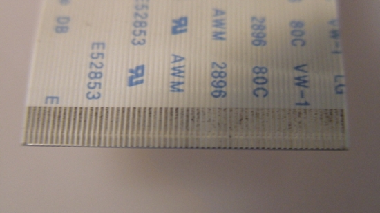 HDTV PARTS. E52853, AWM 2896, TV RIBBON CABLE, PLASMA RIBBON CABLE ...
