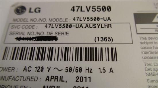 HDTV PARTS. E129545, AVM 20861, LC420WUF, TV RIBBON CABLE, LCD RIBBON ...