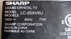 Picture of 1104PA038A, TV SPEAKER, LCD SPEAKER, SHARP SPEAKER, LC-20AV6U, NEB, 4W