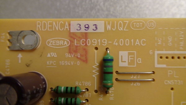 Sharp RDENCA393WJQZ Power Supply Unit - Thumbnail 5