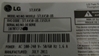 Picture of EAD61668609, 3YSC110405(420), AWM 20861, LVDS RIBBON CABLE, LG LVDS CABLE, 37LK450 LVDS CABLE, NEB, K450