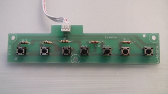 Picture of HS10672, TL46(55)D6-TP, KY153, TV KEY FUNCTION BOARD, VIORE KEY BOARD, LC46VF60, LC55VFZ61, NEB, 46HS
