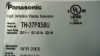 Picture of TNPA3574, TNPA35741SS, EK5405G, TH-37PX50U, TH-42PX50D, TH-37PHD8GKJ, TH-37PHD8GSJ, TH-37PHD8UK, TH-37PHD8UKJ