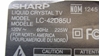 Picture of RSP-ZA380WJZZ, RSP-ZA379WJZZ, 305-S02008G1100, 88J25, LC-42D85U, LC-5255U, LC-52D65U, LC-52SB55U, LC-52SB57UN, LC-C5255U, LC-52D85U, SHARP 42 LCD TV SPEAKER, NEB, L42R