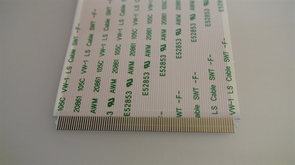 HDTV PARTS. RUNTK5261TP, E52853, AWM 20661, TV RIBBON CABLE, LCD RIBBON ...
