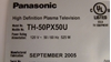 Picture of TNPA3220AB, TNPA3220AC, TNPA3220, TNPA32201SD, CPTOH-0513, MX-50X3, P500550HM8, TH-50PX50U, TH-50PM50U, 50HP95, 50HPX95