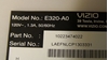 Picture of Vizio 32" LED TV Power Supply Board: 0500-0512-2040, 0500-0505-2041, 3PAGC10110A-R, PSEC-A211A/A211B, E320-A0, E320-A0/1, E320i-A0, E370-A0