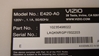 Picture of Vizio 42" LED TV Power Supply Board: 0500-0614-0300, 0500-0614-0270, 0500-0614-0280, PSLF141401M, PSLF151401M, E420-A0, E420DA0, E420I, E420I-A0