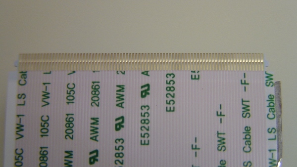 HDTV PARTS. RUNTK5261TP, E52853, RIBBON CABLE, TV RIBBON CABLE, PANEL ...