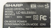Picture of CANGKD823WJ31, KD823WJ3, FE-KD823WJ3, CANGKD923WJ31, TV WALL MOUND, TV BACK WALL MOUNT, LC-60LE650U, SHARP LED TV WALL MOUNT