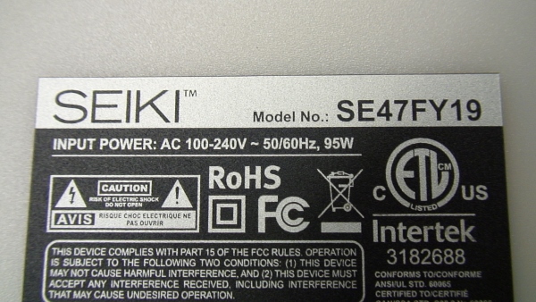 Carte Contrôleur TV Seiki SE65JY25 SZTHTFTV2104 – Neuve, Démontée D’un écran