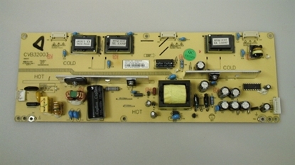Picture of CVB32003, 1.93.06.00100, SY13039-1, CQC03001005728, E123995, SC32HT04, SEIKI 32 LCD TV POWER SUPPLY BOARD