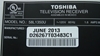 Picture of 75035338, APRM58T040I, TIFA2028-00-1, 58L1350U, TOSHIBA 58 LED TV KNOB, TV FUNCTION KNOB