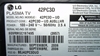 Picture of LG 42PC3D, LG 42PC3D 42" Plasma Integrated HDTV, 720p, 1024x768, NTSC, ATSC, QAM, 42PC3D-UD, LG 42 PLASMA TV