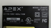 Picture of GKB7.820.2599, LE4643T, DW39F1Y1, DW50F1Y1, TW-74301-A050A, TV KEY BOARD, LED TV KEYPAD FUNCTION, APEX 46 LED TV KEYPAD FUNCTION