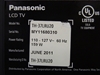 Picture of Panasonic TH-37LRU20 37" 720p LCD TV 16:9 - HDTV - ATSC - 178 / 178 - 1366 x 768 - Surround Sound - 3 x HDMI, TH-37LRU20