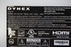 Picture of 569KT03050 635KT00500 DX-L42-10 DYNEX 42 LCD TV KEYPAD FUNCTION DYNEX LCD TV KEY PAD FUNCTION