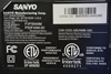 Picture of LK-SP412002C, 81-PBE050-L21, CQC04001011196, E173873, FVF5044, P50F44-00, DP50E44, P50E44-00, SANYO 50 LED TV POWER SUPPLY, SANYO LED TV POWER SUPPLY
