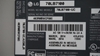 Picture of RUNTK5489TPZB, HC700CUF-VHHD1-11XX, 70LB7100, 70LB7100-UC, 70LB7100-UC.AUSMLJR, LG 70 LED TV RIBBON CABLE, LG LED TV PANEL RIBBON