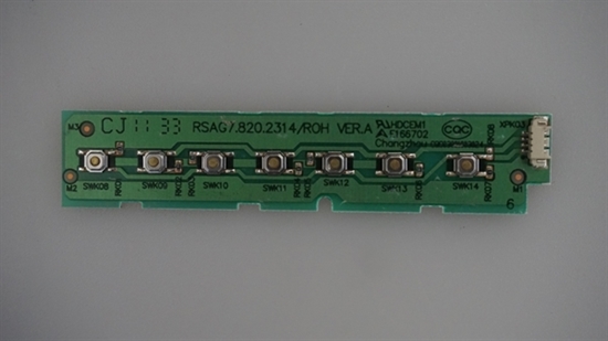 Picture of RSAG7.820.2314/ROH, E166702, DX-55L150A11, DYNEX 55 LCD TV KEYPAD MODULE SENSOR, DYNEX LCD TV KEYPAD SENSOR