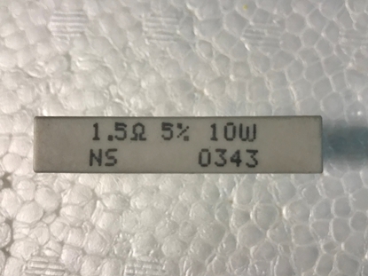Picture of 1.5Ω 10w, 1.5Ω 5% 10w NS 0343, RESISTOR 1.5ohm 10w, RESISTOR COMPONENTS