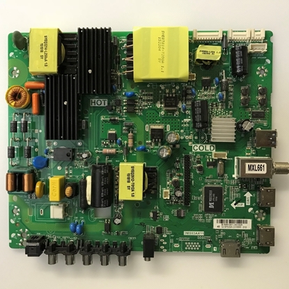 Picture of Sanyo 48" LED TV Main/Power Supply Board: 02-SPS39A-C010000, TP.MS3393.PD789, 3MS93AX11, FW48D25T