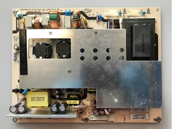 Picture of SANYO 46" LCD TV Power Supply Board: 1AV4U20C38800, 1AV4U20C38800, 4H.B0940.082/B3, B094-501, T460HW03 V.1, E239222, DP46819 P46849-00, DP46840 P46840-01, DP46849 P46849-00