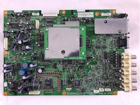 Picture of Mitsubishi 40" LCD TV Main Board: 7A250634, J2090211, PWB-IP 7A250671, L40HV201, MLM400, LCD4000-BK