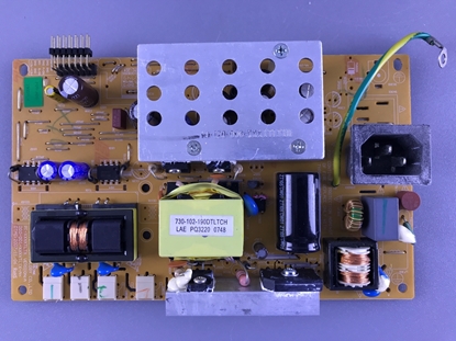 Picture of Polaroid LCD TV Power Supply Board: 860-AB0-190DTLTCH, 200-001-XXXXTLTX-AH, PI-XXXXTLTX, TLX-01911C, TLA-01911C, NS-15LCD, FLX-1910