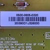 Picture of Vizio 55" LED TV Power Supply Board: 0500-0605-0320, 0500-0605-0320R, FSP196-3PSZ01, 3BS0340913GP, E186016, E550I-A0, E550IA0