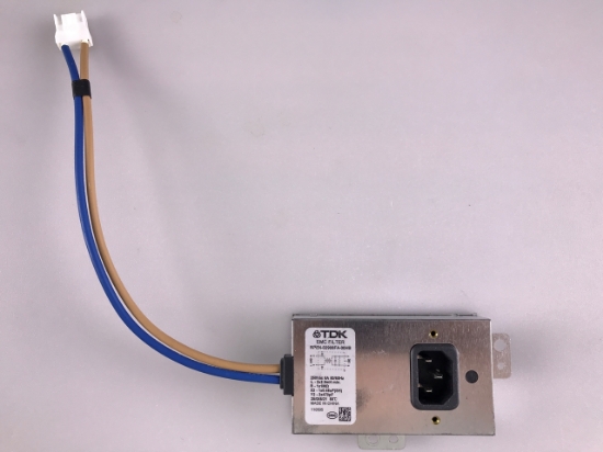 Picture of RPEN-02908FA-01HB, RPEN-02908FA-00HB, TDK EMC FILTER, 250Vac/8A, 50/60Hz, TC-P60S30, TCP60S30, Panasonic TV AC Noise Filter Line, AC Inlet