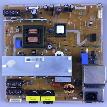 Picture of Samsung 51" Plasma TV Power Supply Board: BN44-00443A, PSPF331501A, 12N50T, FDPF12N50T, K12A50D, K1360D, UCC28060, MCV14A, PN51D430A3DXZA, PN51D440A5DXZA, PN51D450A2DXZA, PN51D490A1DXZA, PN51D495A6DXZA