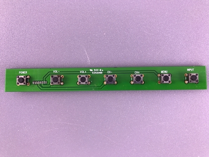Picture of RCA 46" LED TV Key Pad Module: RE0346R0100, QLE46RWE01, 8 PIN/7KEY BOARD, LED46A55R120Q