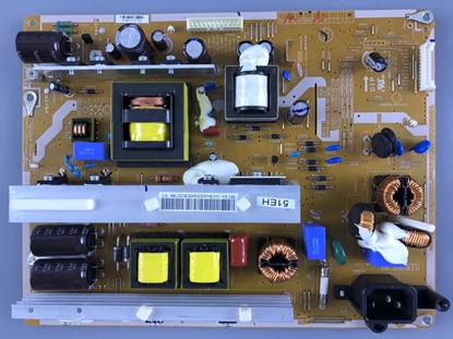 Picture of Samsung 51" Plasma TV Power Supply Board: BN44-00509A, BN44-00509B, PSPF291501A, SFF1005GA, 12N50T, K30A06J3, SPC1012T, PN51E450A1FXZA, PN51E490B4FXZA, PN51E440A2FXZA
