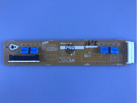 Picture of Samsung 43" Plasma TV Circuit Board: LJ41-09424A, LJ92-01761A, LJ92-01767A, PL43D450A2DXZX, PL43D450A2XZP, PL43D490A1GXZD, PN43D440A5DX, PN43D450A2DXZA, PN43D450A2DXZA, PN43D450A2DXZC, PS43D450A2XXP, PS43D450A2XXT, PS43D450A2XXV, PS43D450A2XXZ, PS43D450A2XZN, PS43D490A1WXXC, PS43D490A1WXXH, PS43D490A1WXXU, PS43D491A4XXP, PS43D495A1WXXE