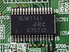 Picture of NEC 32" LCD TV AV Board: J2060276 PWB-AV, J2060271, E157925, S1130, AV0GM2MG, PD40/46/32/57, D64011BGM,  IC42S16100-7TG, NJW1141, L325RM, LCD3210