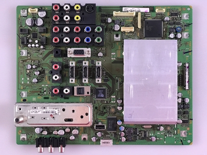 Picture of Sony 46" LCD TV Main Board: A-1641-938-A, 1-876-561-13, A1506072C, AD8197B, MB91305, PS5124, K9F1208U0C, TPA3100D2, CXD9926ATQ, S29AL016D70TFI01, 8-597-661-00, KDL-46V4100