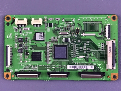 Picture of Samsung 59" Plasma TV logic board: BN96-16531A, LJ41-09448A, LJ92-01775A, LJ92-01784A, 25L163E, S24C04, PN59D6500DFXZA, PN59D7000FFXZA, PN59D8000FFXZA