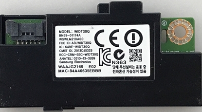 Picture of Samsung LED TV WiFi Module: BN59-01174A, BN59-01174D, WIDT30Q, UN75H6300AFXZA, UN75HU8550F, HG48NC690DF, UN55H6350AF, UN60H7150AF, UN65HU8550F, UN55H6203AF, UN55H6203AFXZA, UN60H6400AF, UN60H6350AF, UN60H6300AF, UN60H6350AFXZA, UN60H6350AF, UN48H5500AFXZA