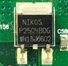 Picture of Toshiba 47" LCD TV Slave Inverter Board: 27-D015270-S, 27-D015270, VIT70016.91, VIT7001691, I470H1-24B-L005C, P2504BDG, P4404EDG, 47HL167, 47LZ196